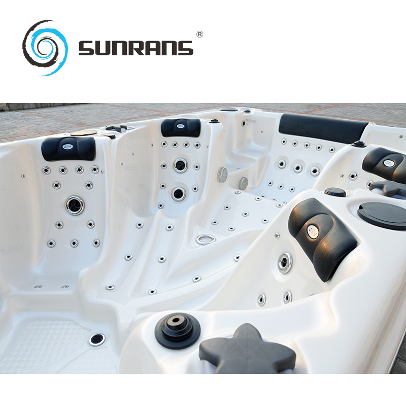 Sunrans 8M Acrylic Dual Zone Swim Spa Hot Tub Combo SR859