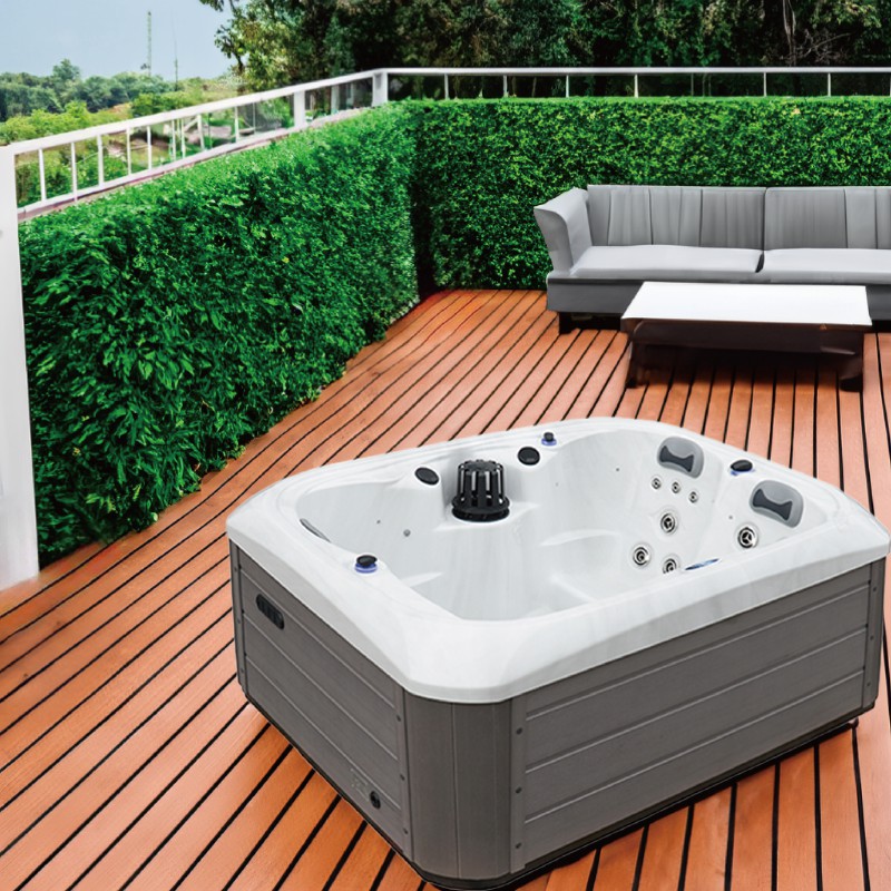 SunRans SR808C 3-Person Outdoor Hot Tub – 23 Jets, Balboa Controls & Energy-Efficient Design