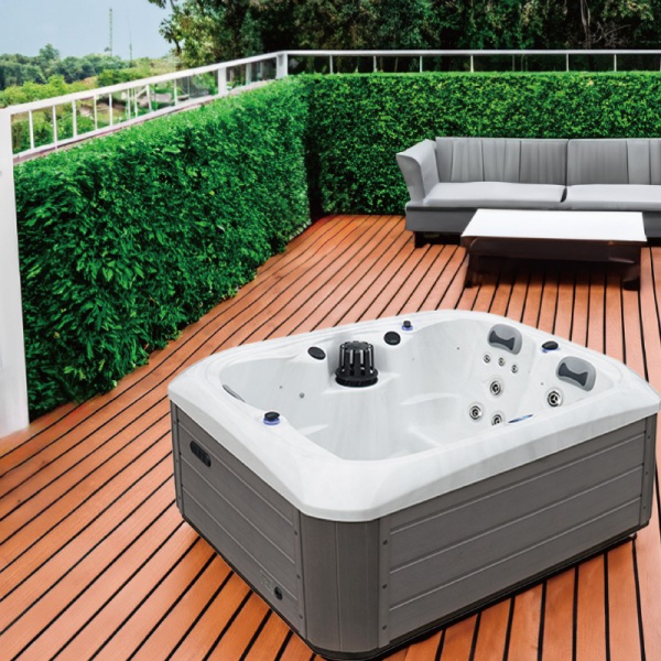 SunRans SR808C 3-Person Outdoor Hot Tub – 23 Jets, Balboa Controls & Energy-Efficient Design