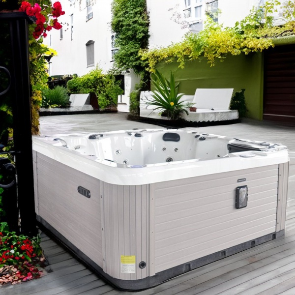 SunRans SR810C Plug & Play 6-Person Hot Tub – 40 Jets, Balboa Controls & Energy-Efficient Design