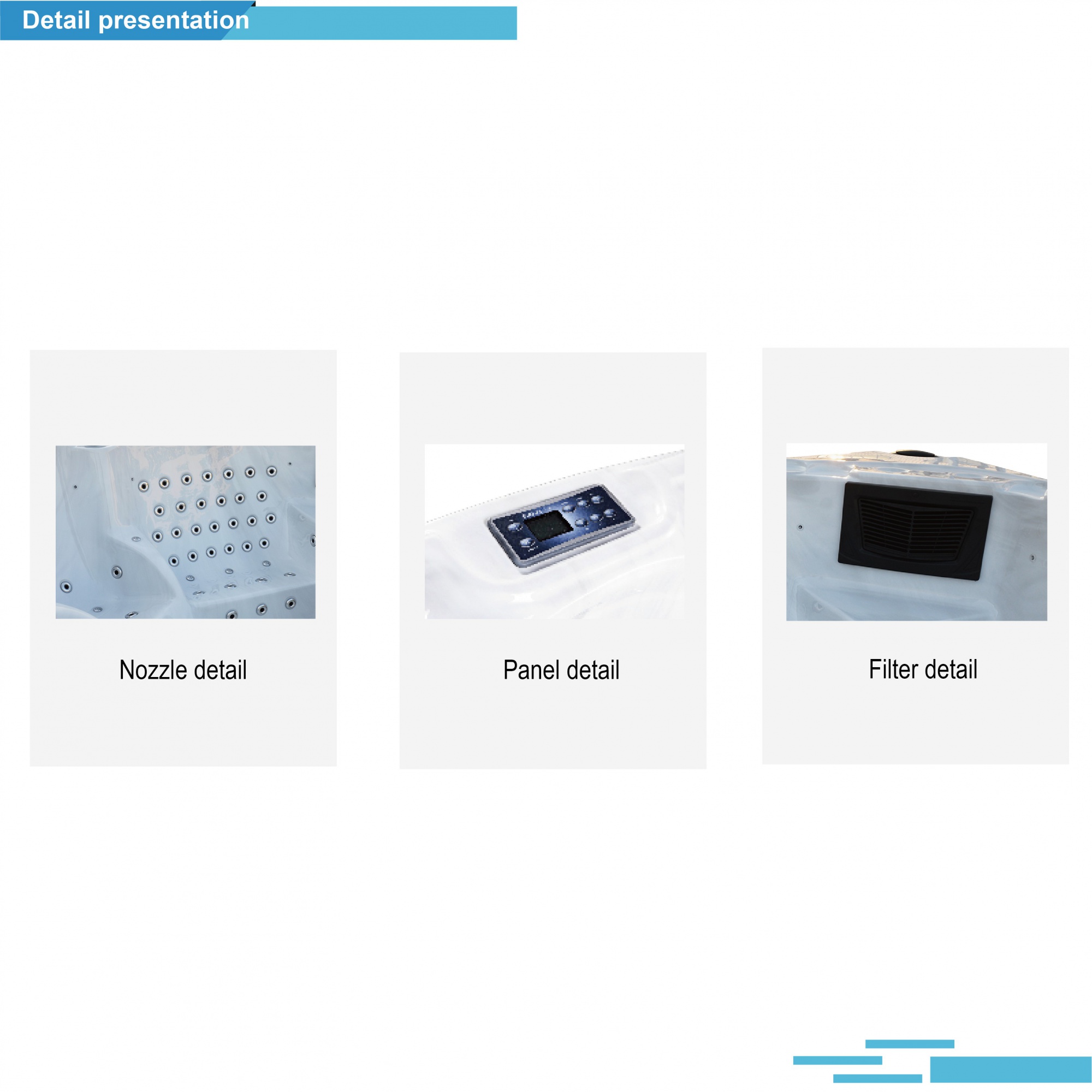 Hot Sale Cheap 7 Persons Acrylic Easy to Clean Outdoor Sexy Massage Spa Hot Bath Tub With 45pcs Jets for Backyard SR876
