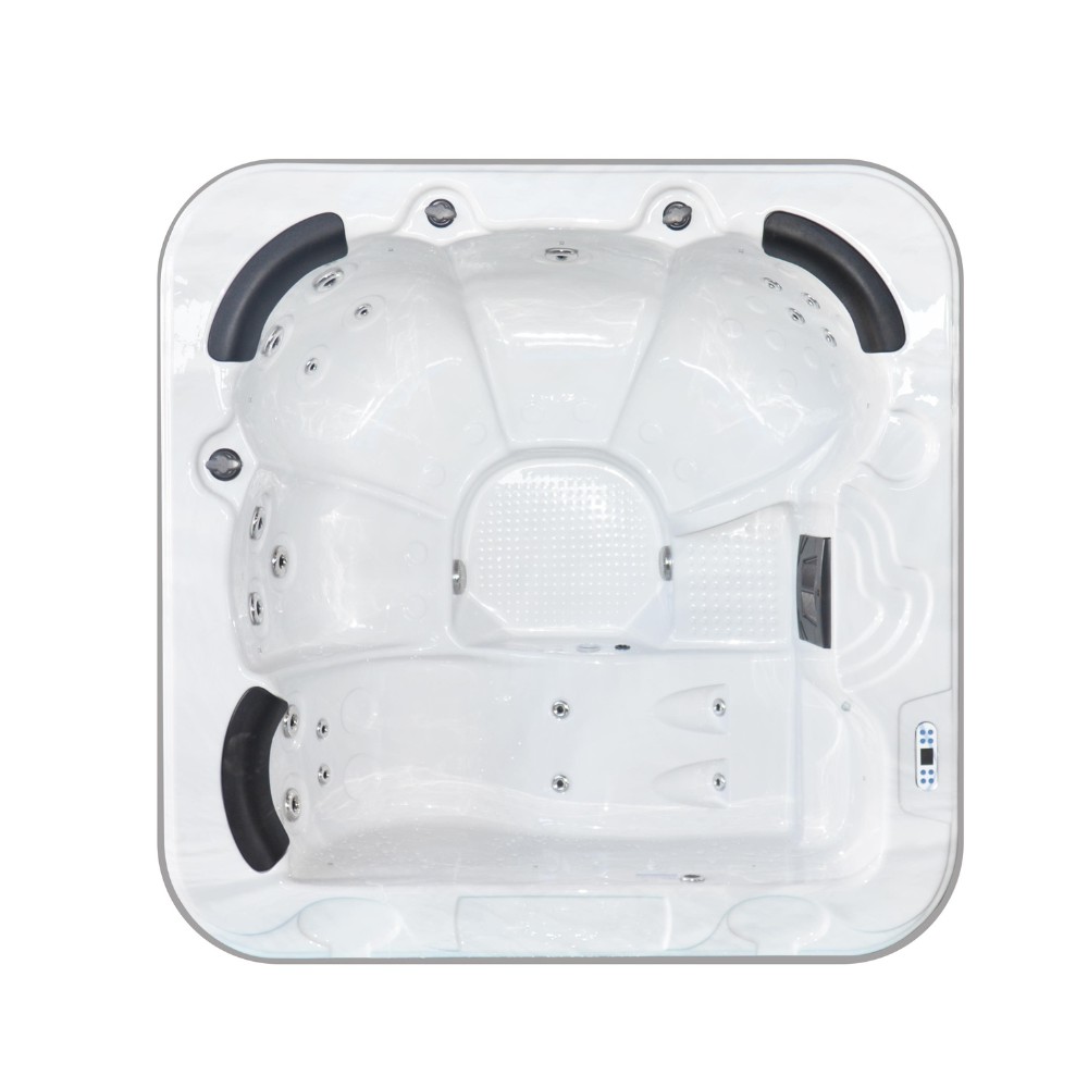 Sunrans SR830C Luxurious 3-Person Outdoor Massage Spa Bathtub Small Size Whirlpool Hot Tub for Garden Use