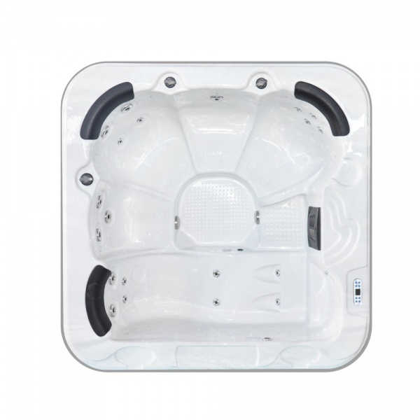 Sunrans SR830C Luxurious 3-Person Outdoor Massage Spa Bathtub Small Size Whirlpool Hot Tub for Garden Use
