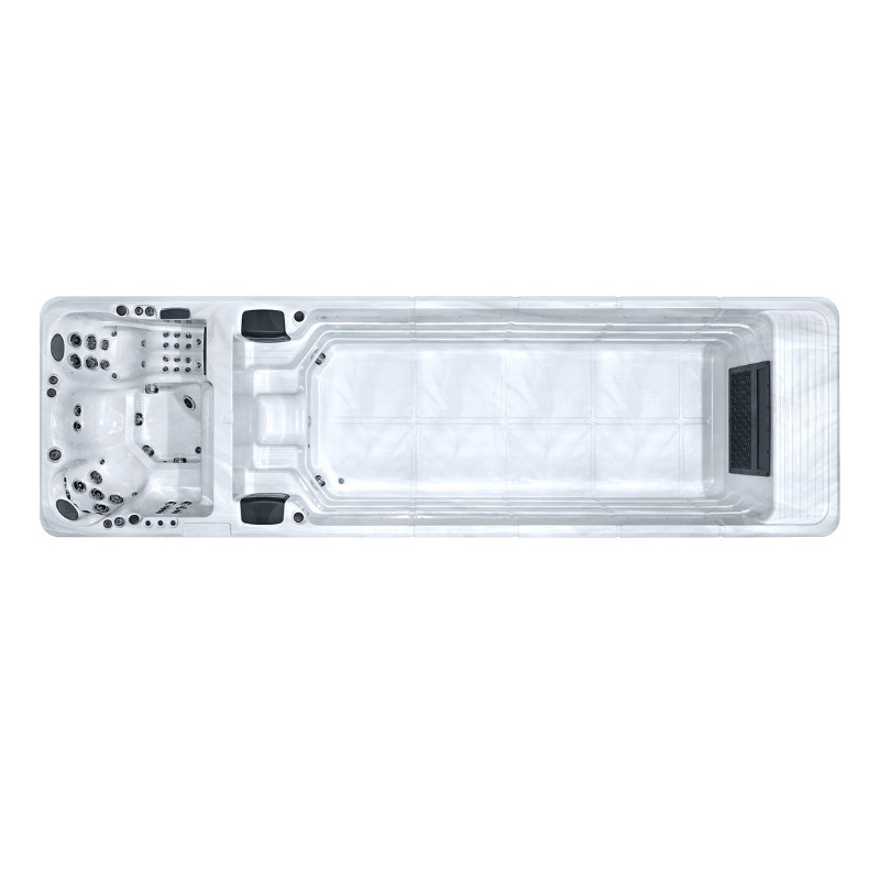 SR8821D – Swim Spa with Dual Zone | 3 Seats + Swim Area | 30 Massage Jets