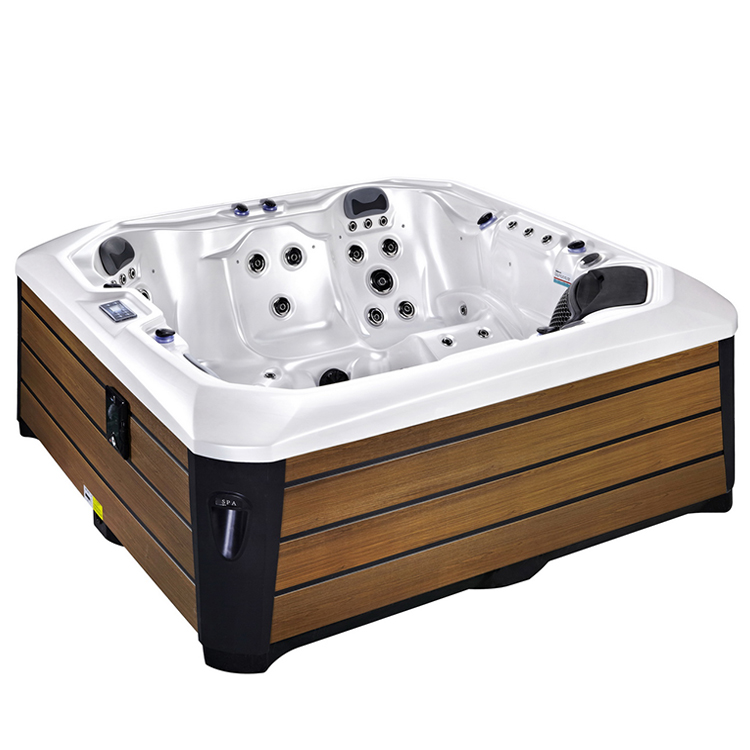 SR805A Luxury Square Spa - 3 Seats + 2 Loungers | 61 Jets | Dual 2.0HP Pumps | Balboa Control System