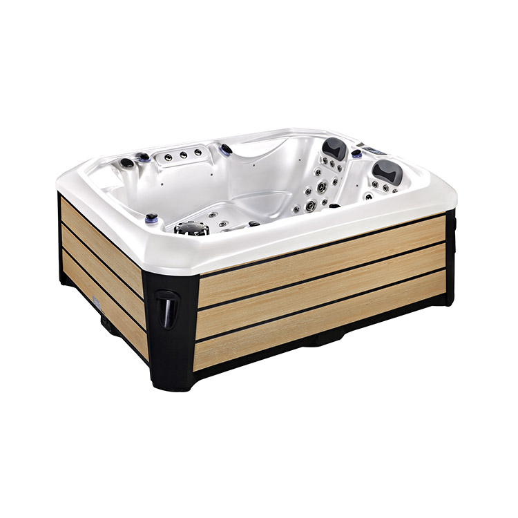 SR808A Compact Luxury Spa - 1 Seat + 2 Loungers | 43 Jets | Dual 2.0HP Pumps | 3 Stainless Fountains