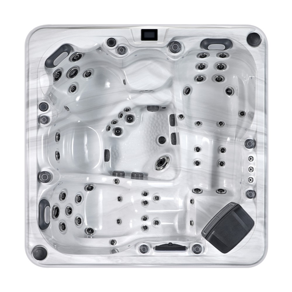 SR8175 Luxury 4-Person Spa with 63 Jets & Dual Lounge Design