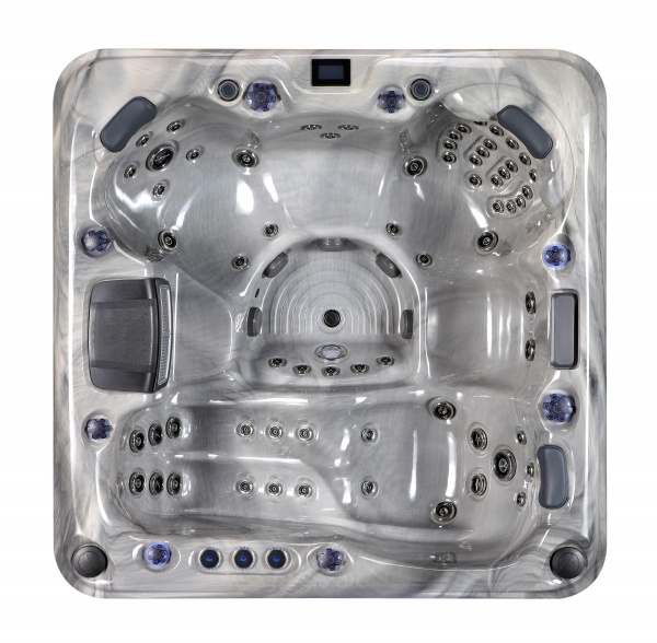 SR8176 Luxury 4-Person Acrylic Spa with 70 Jets and LED Lighting