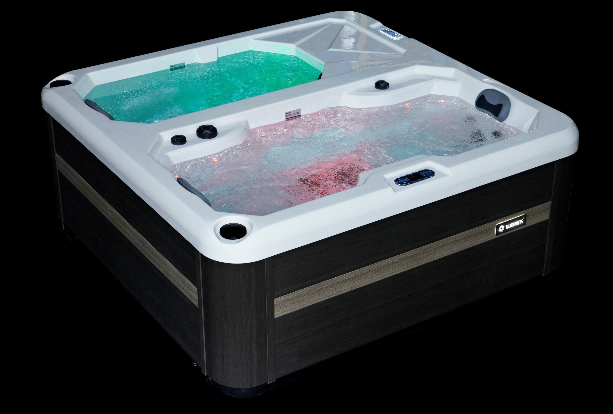 SR-BT1004 Professional 3 Person Ice Bath Tub with Cooling System and 14 Hydrotherapy Jets for Recovery