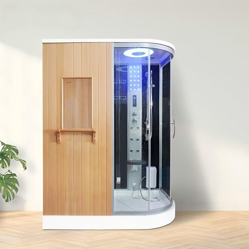 Sunrans Luxury 2-in-1 Dry Sauna Steam Shower Combo Unit