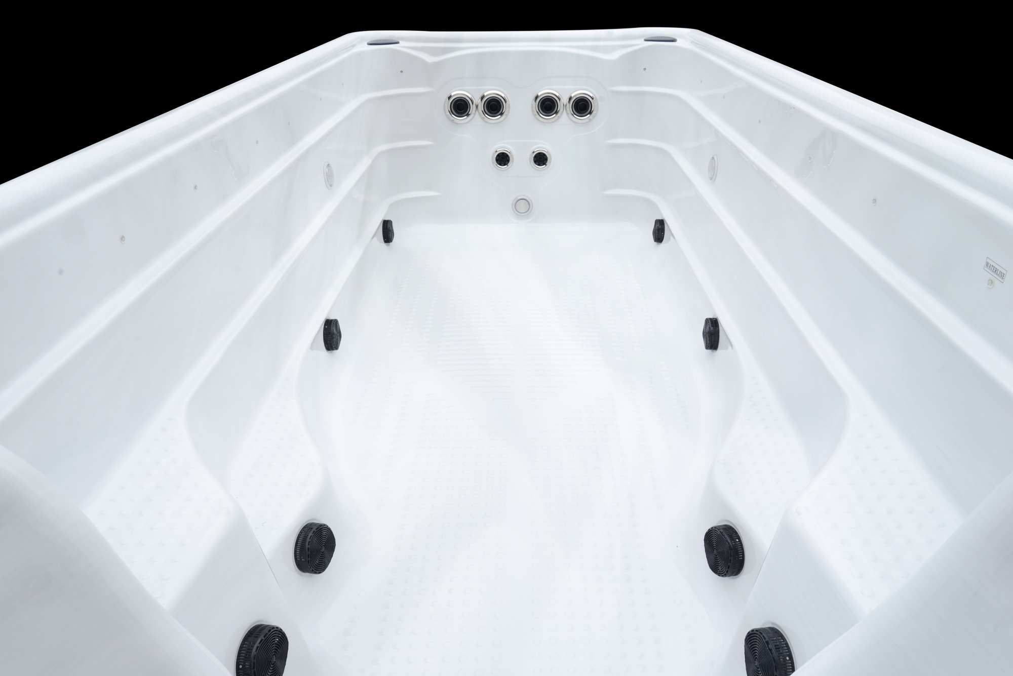 SR860 4-Person Swim Spa with 4 Swim Jets 63 Massage Jets 5xPumps Balboa Control System