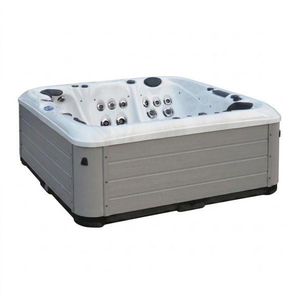 SR8102B 5-Person Luxury Square Spa with 73 Jets, 3x2.0HP Pumps, Balboa BP6013G3+TP600B Control System
