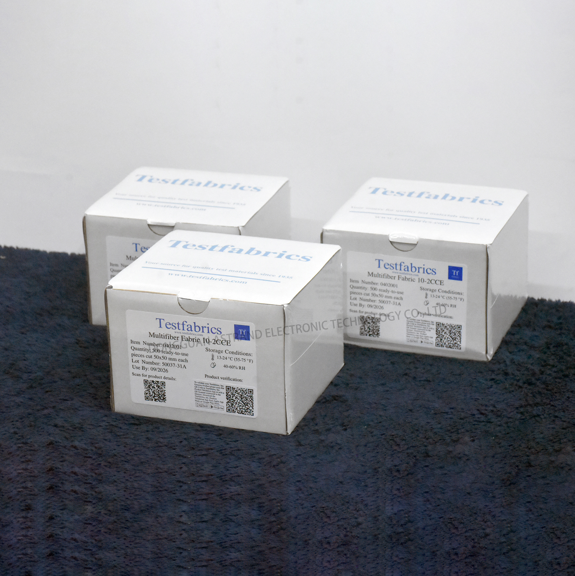 Testfabrics #Mff-10 （cold cut 2”X2”） , Aatcc Multi-Fiber Fabric, 500PCS/Pack