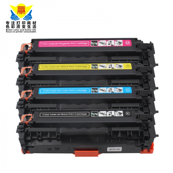 兼容惠普CE410A-CE413A粉盒HP 400/M451DN/451dw/CP2025成品硒鼓