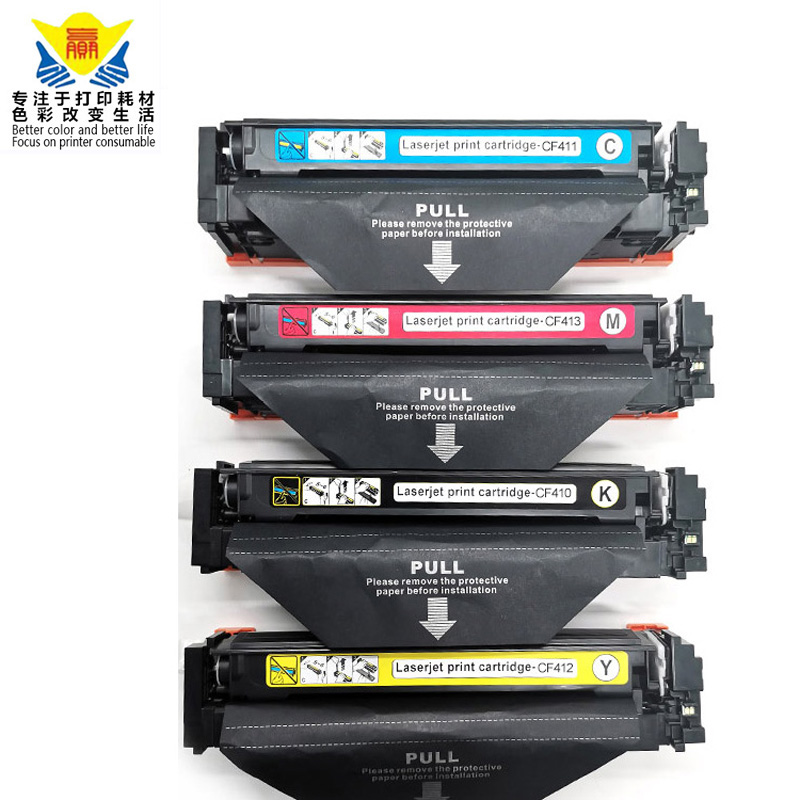 top quality color toner cartridge CF410A cf412a cf411a CF413a compatible for Color LaserJet PRO M477fdw laser printer