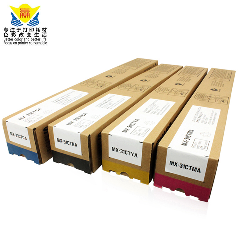 Excellent quality compatible color toner cartridge MX31 for Sharps MX-2600N MX-3100N MX-2601N MX-3101N copier