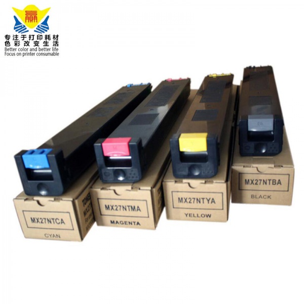 Excellent quality compatible MX27 color toner cartridge for Sharps MX-2300 MX-2700 MX-2000L copier