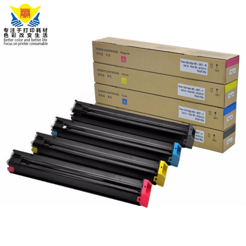 Excellent quality compatible color toner cartridge MX36 for Sharps MX-2610N MX-3110N MX-3610N MX-2648NC copier
