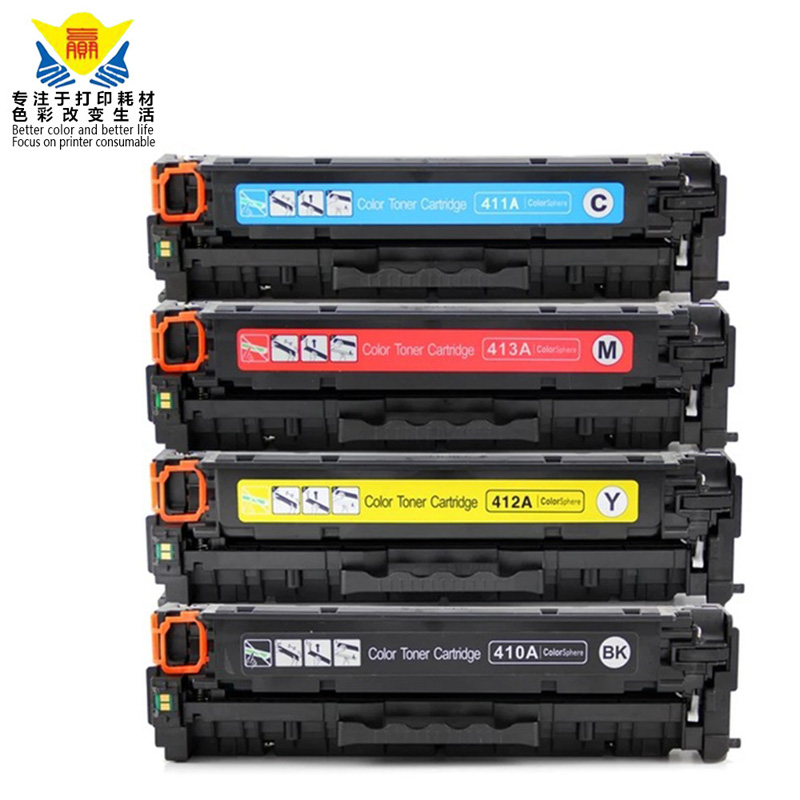 top quality ce410 color compatible toner cartridge CE410A CE411A CE412A CE413A for Color LaserJet M351 M451 laser printer