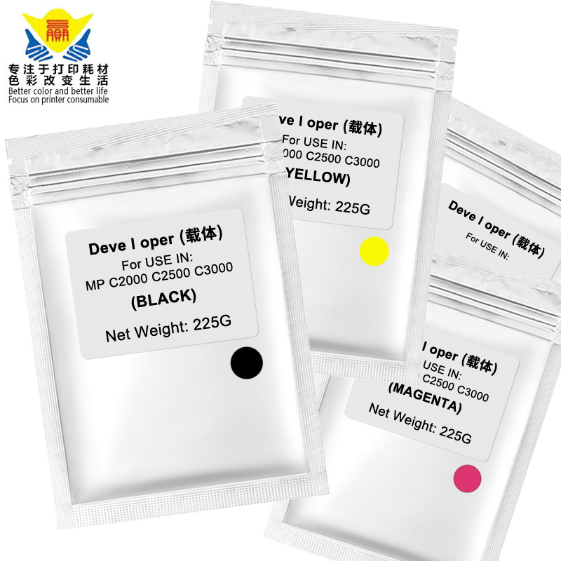 Excellent print quality compatible color developer powder for Ricoh MP C2000 C2500 C3000 C3500 C4500 225g per bag