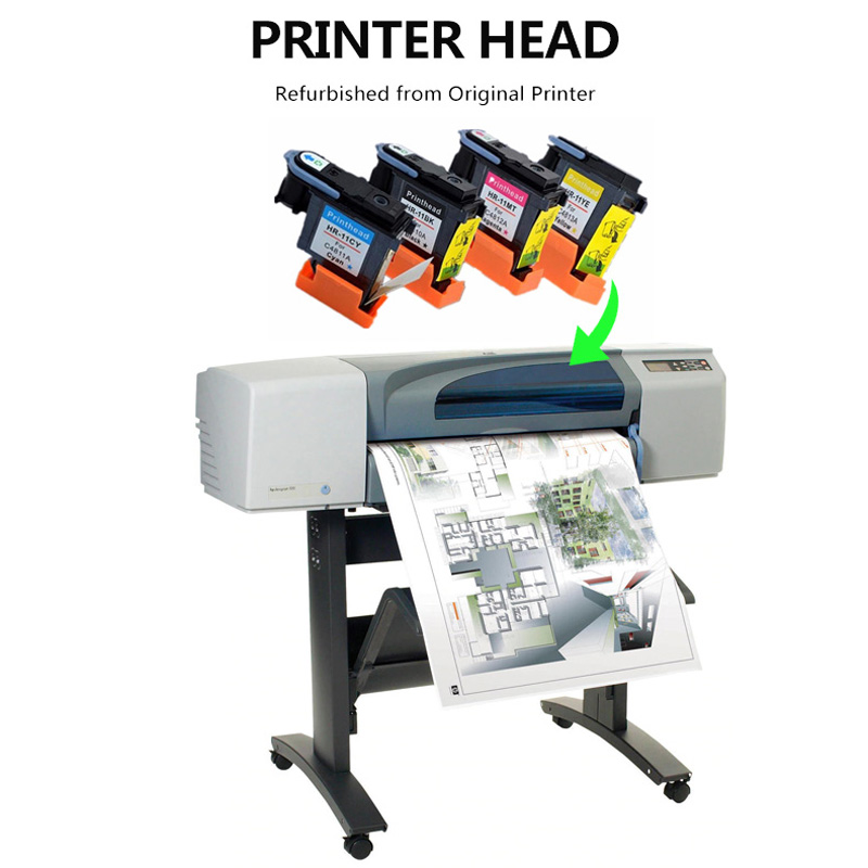 remanufactured HP11 color printhead for use designjet 10, 100, 100 Plus, 110 Plus, Business Inkjet 1100d,dm, 2200, 2250