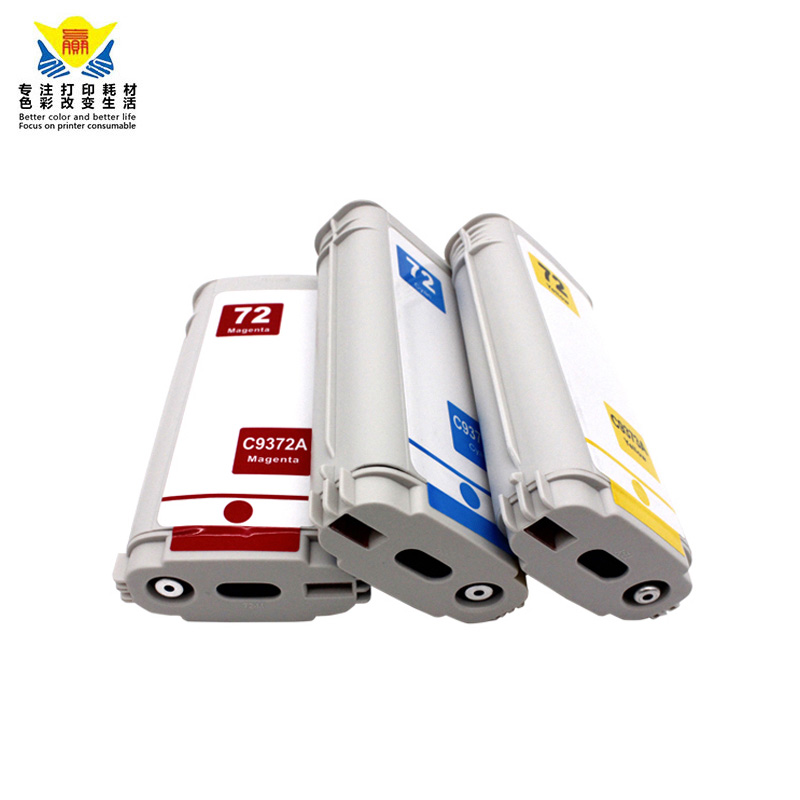 Remanufactured hp72 Ink Cartridge 6 colors for Designjet T610 T770 T795 T1100 T1120 wide format printer
