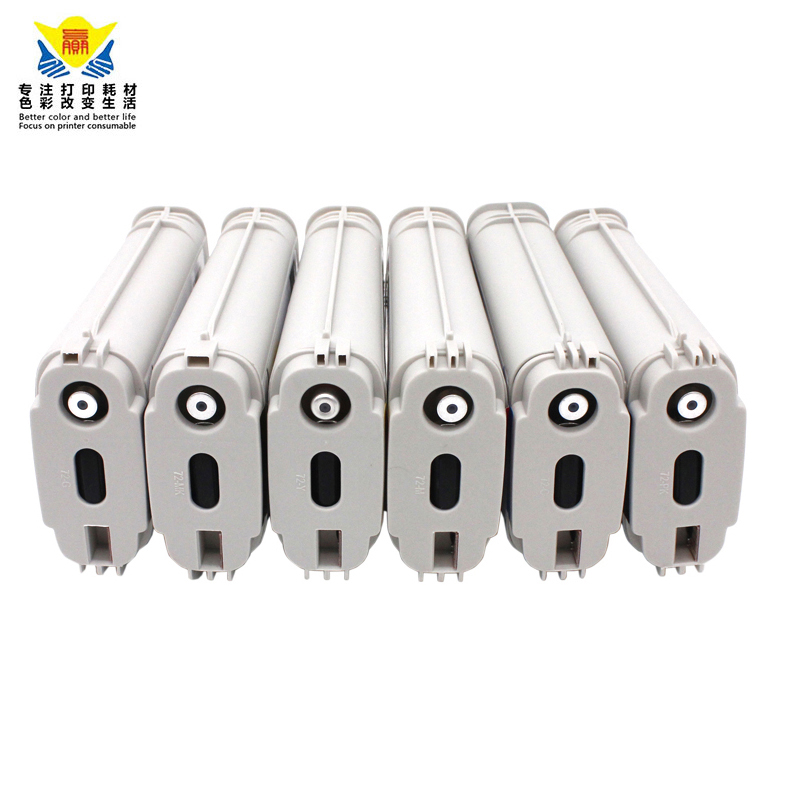Remanufactured hp72 Ink Cartridge 6 colors for Designjet T610 T770 T795 T1100 T1120 wide format printer