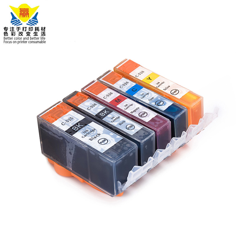 New Compatible 5 color pgi525 cli526 ink cartridge for Canon PIXMA IP4850 IP4950 IX6550 inkjet printer