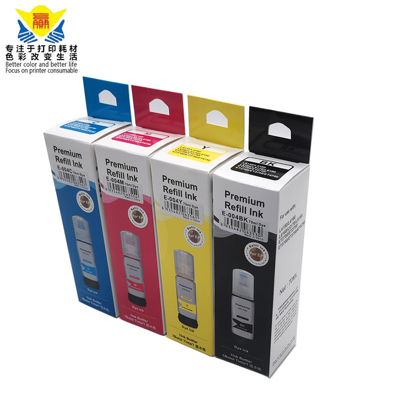 70ml color 002 004 Refill DYE Ink kit for Epson L3118 Inkjet Printer CISS Cartridge Printer Ink