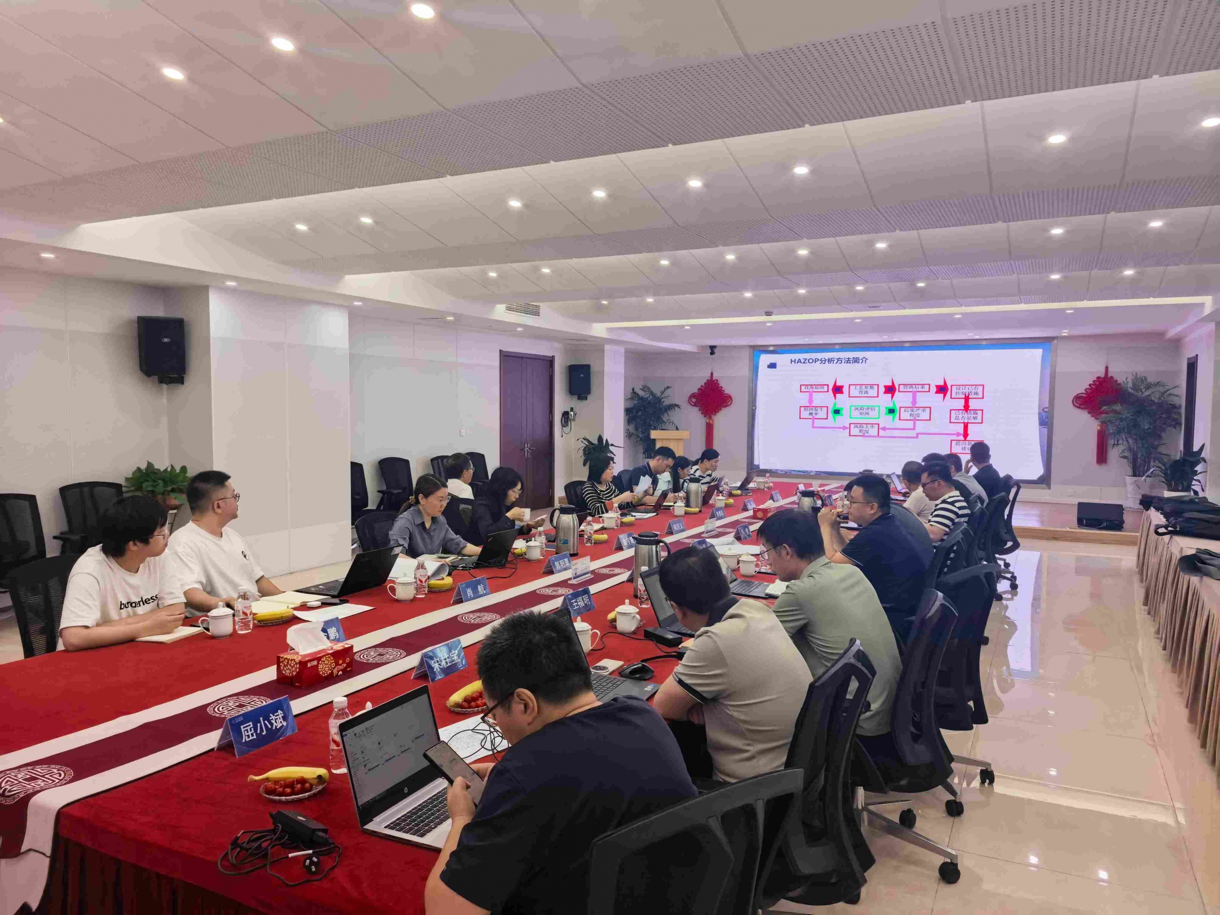 2026.05.14，在连云港某化工有限公司开展HAZOP分析及SIL定级会议。