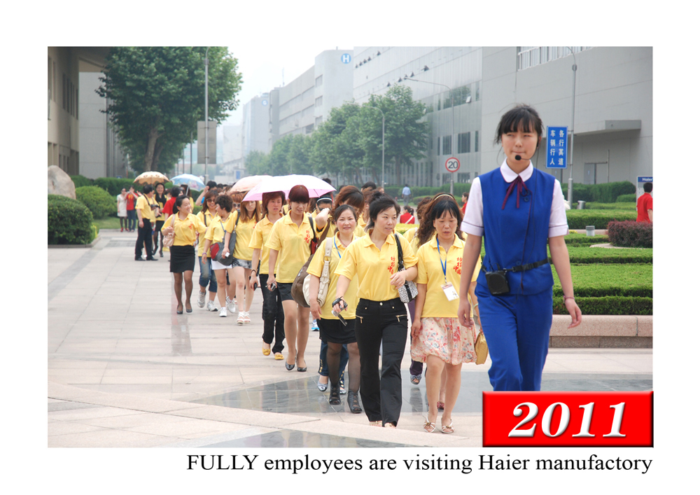 FULLY employees are visiting Haier manufactory