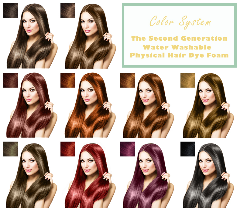 FULLY 2nd generation physical whashable hair dye foam