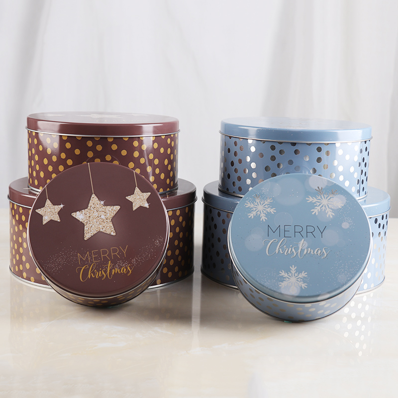 CHRISTMAS COOKIES TIN BOX CONFECTIONERY TIN BOXES