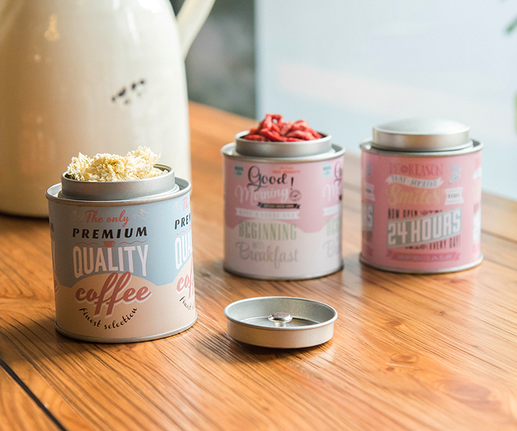 ROSE TEA TIN CAN SPICE PACKAGING TIN BOX TEA TINS WITH INNER LID