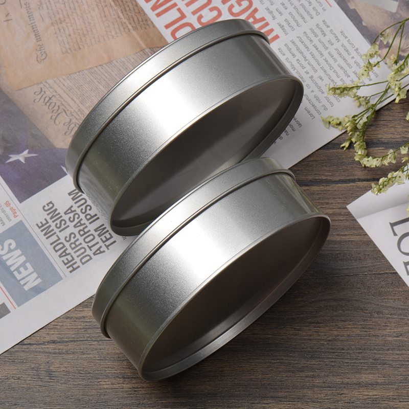 Round tin box with PVC window manufacture factory