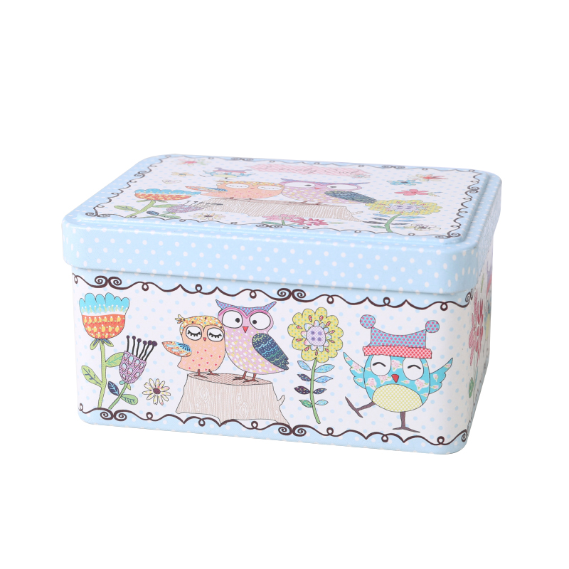 LITTLE SMALL TIN BOX HINGED CANDY COOKIE MINI GIFT TINS