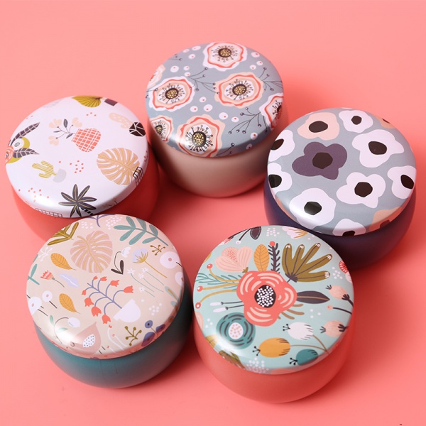 2 oz and 4 oz oval seamless candy or mint tin box