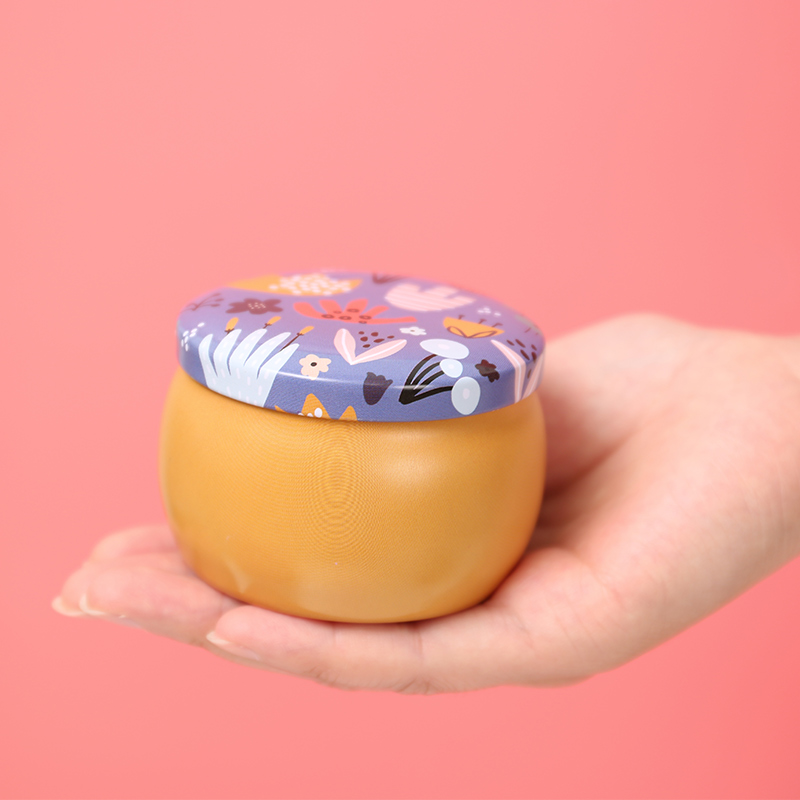 2 oz and 4 oz oval seamless candy or mint tin box
