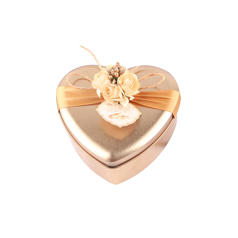 Wedding cake tins heart shaped candy tin box
