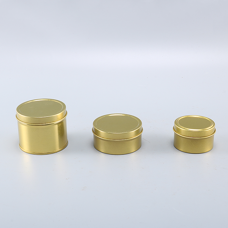 Gold Tin Cans Silver Candle Tin Box Black Candle Tins