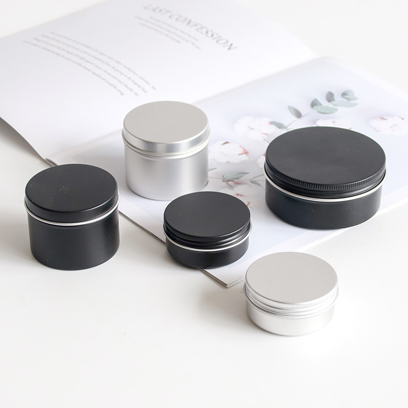 Travel Candle Tins Soy Wax Tin Container Small Aluminum Jar