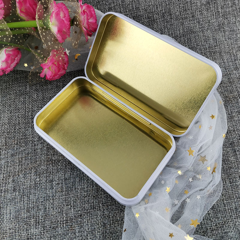 SGS Approved Food Grade Rectangular Cosmetics Tin Box