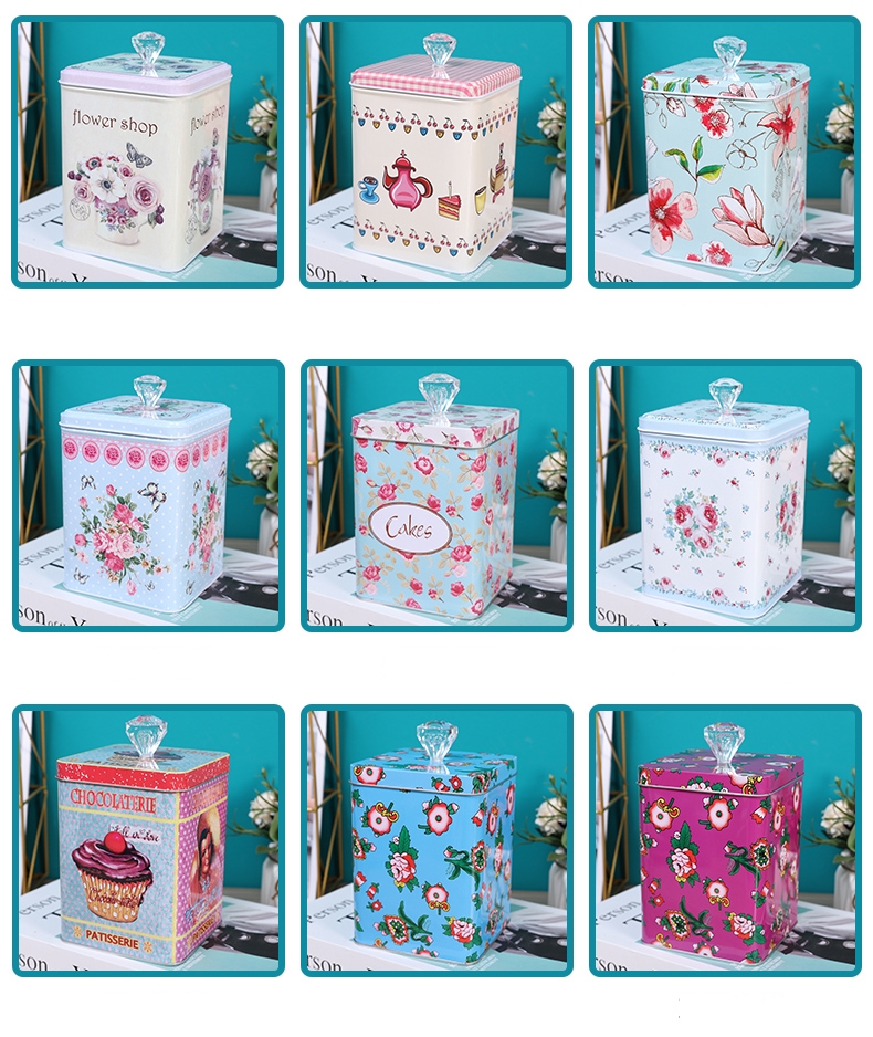 CANDY BISCUIT TIN BOX KITCHEN DRIED FRUIT CEREAL AIRTIGHT TIN BOX