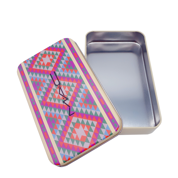 COSMETICS TIN BOX RECTANGULAR TINS