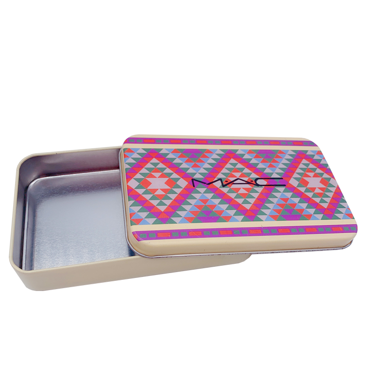COSMETICS TIN BOX RECTANGULAR TINS