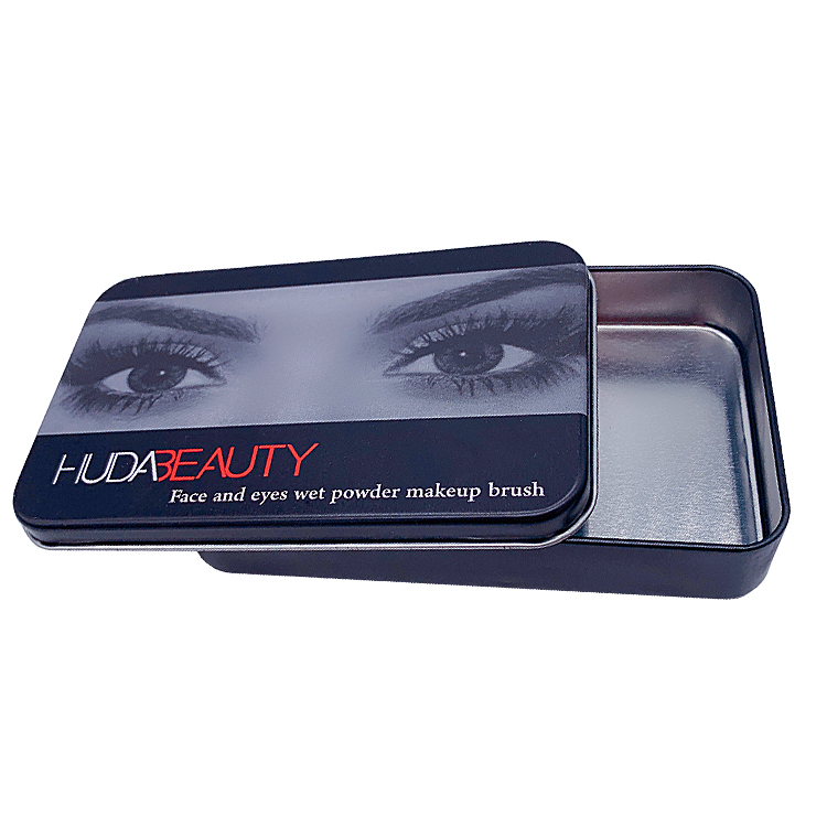 FROSTED RECTANGULAR TIN BOX