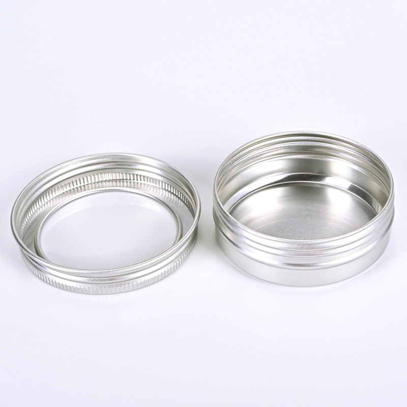60 ML SMALL ALUMINUM TIN CANS TEA WAX COSMETICS TIN BOX CREAM ALUMINUM CANS WITH WINDOW
