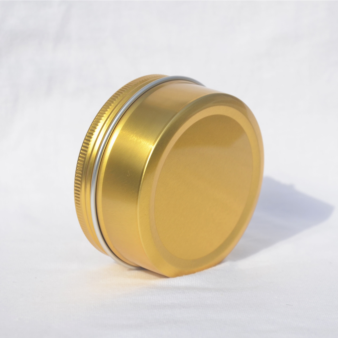 180 G GOLD SCREW TOP ALUMINUM METAL BOX SOAP WAX TEA TIN BOX ALUMINUM CANS