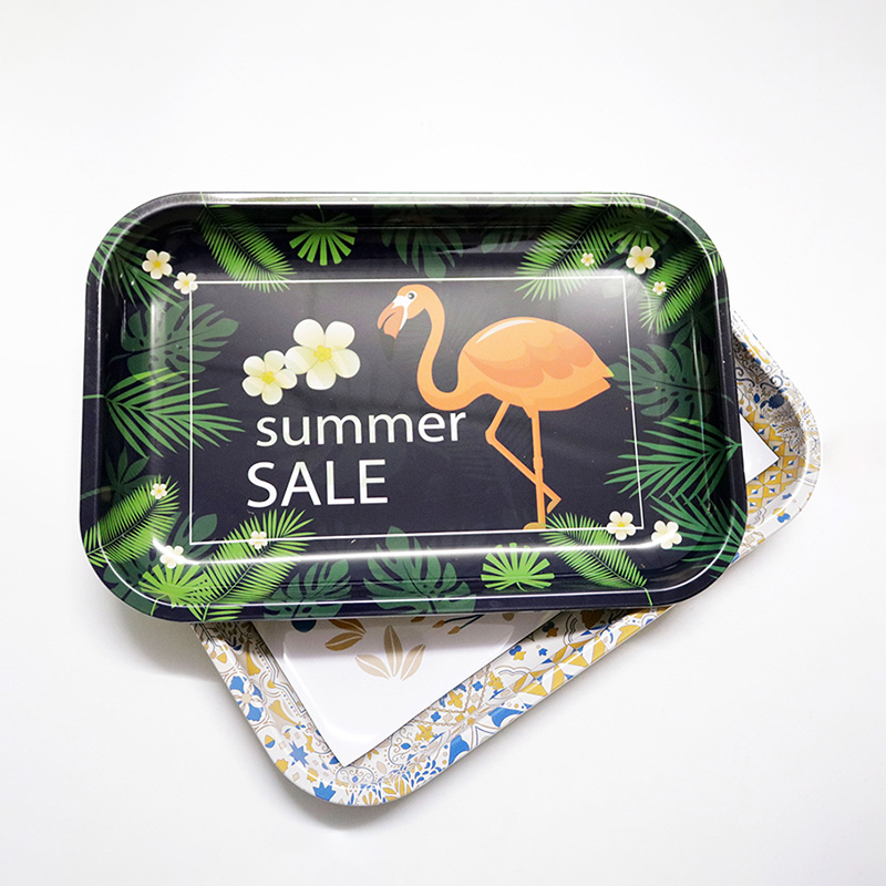 METAL TIN TRAY TOBACCO PLATE CIGARETTE TIN TRAYS