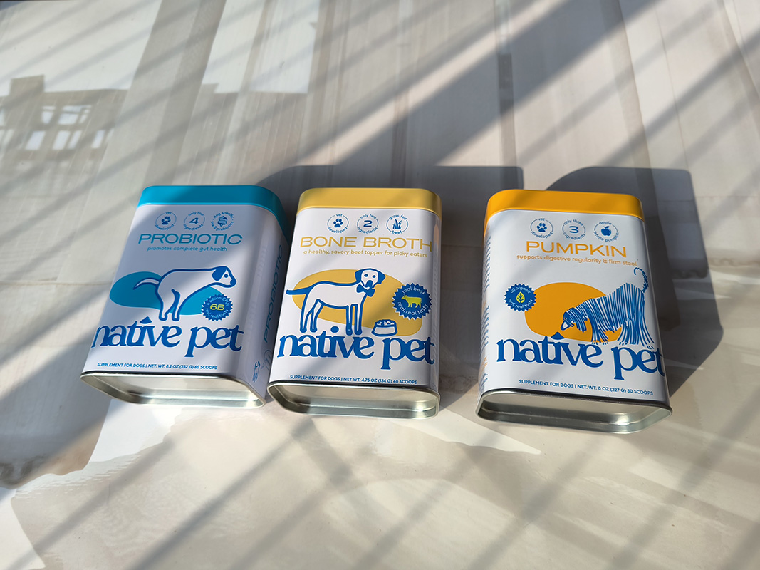 8 OZ Supplement for dogs tin box-*** Falcon Vision Packing